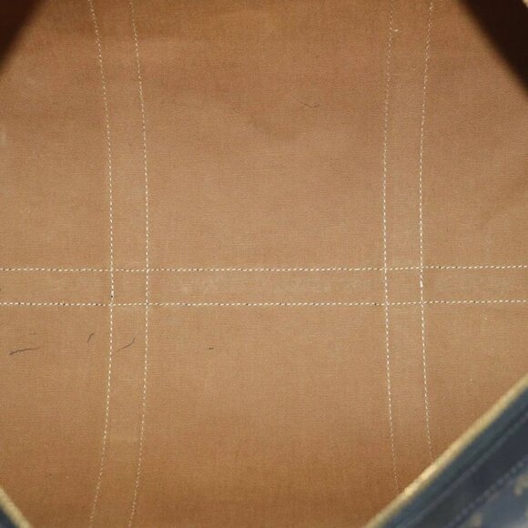 CELINE Triomphe Canvas Boston Bag PVC Leather 2way Black Auth hk880V - Picture 12 of 16